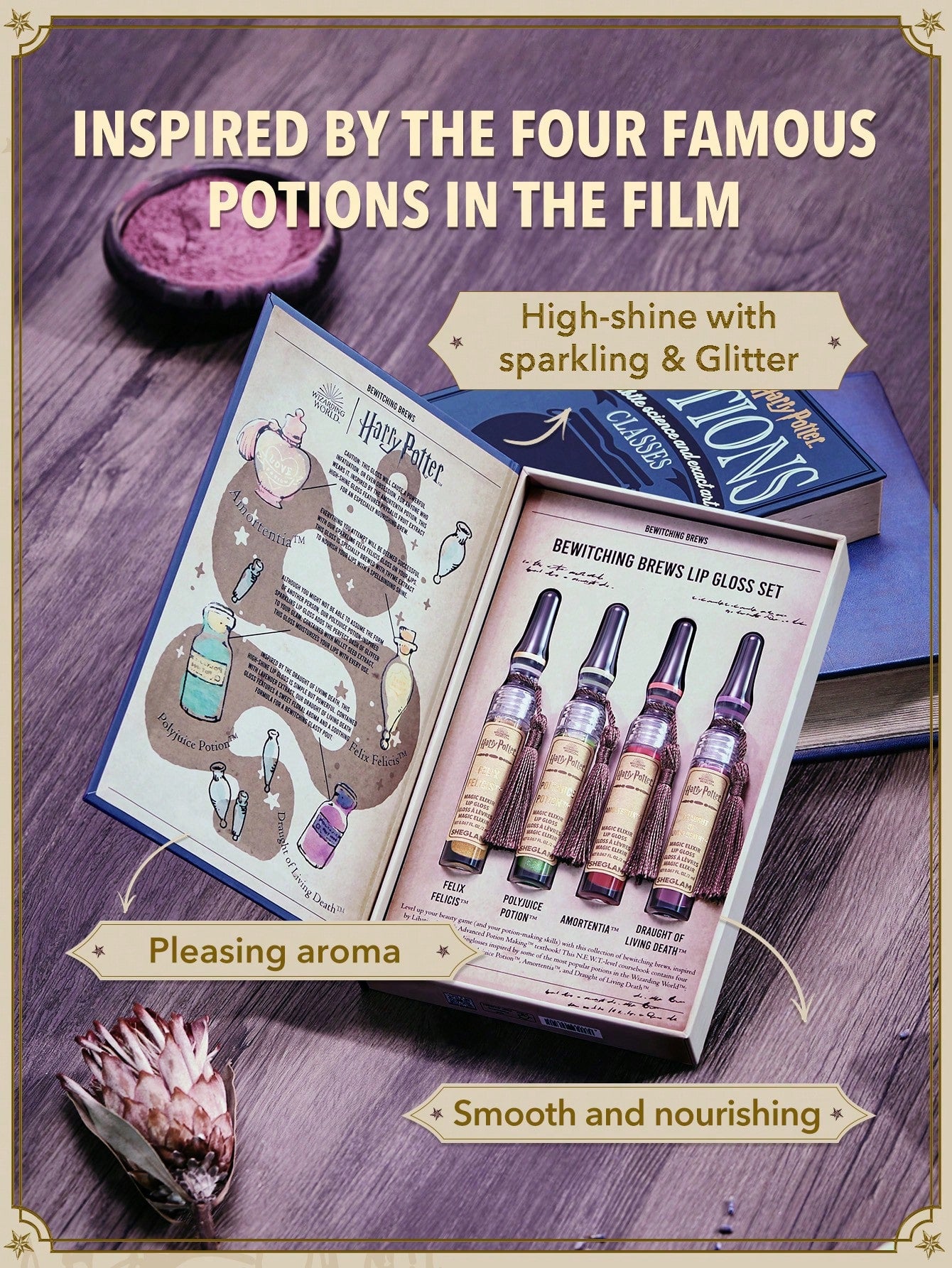 SHEGLAM Harry Potter™ Bewitching Brews Four-Potion Lip Gloss Set