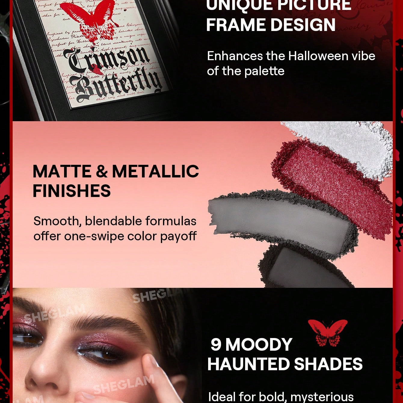 SHEGLAM Crimson Butterfly Full Collection Makeup Set