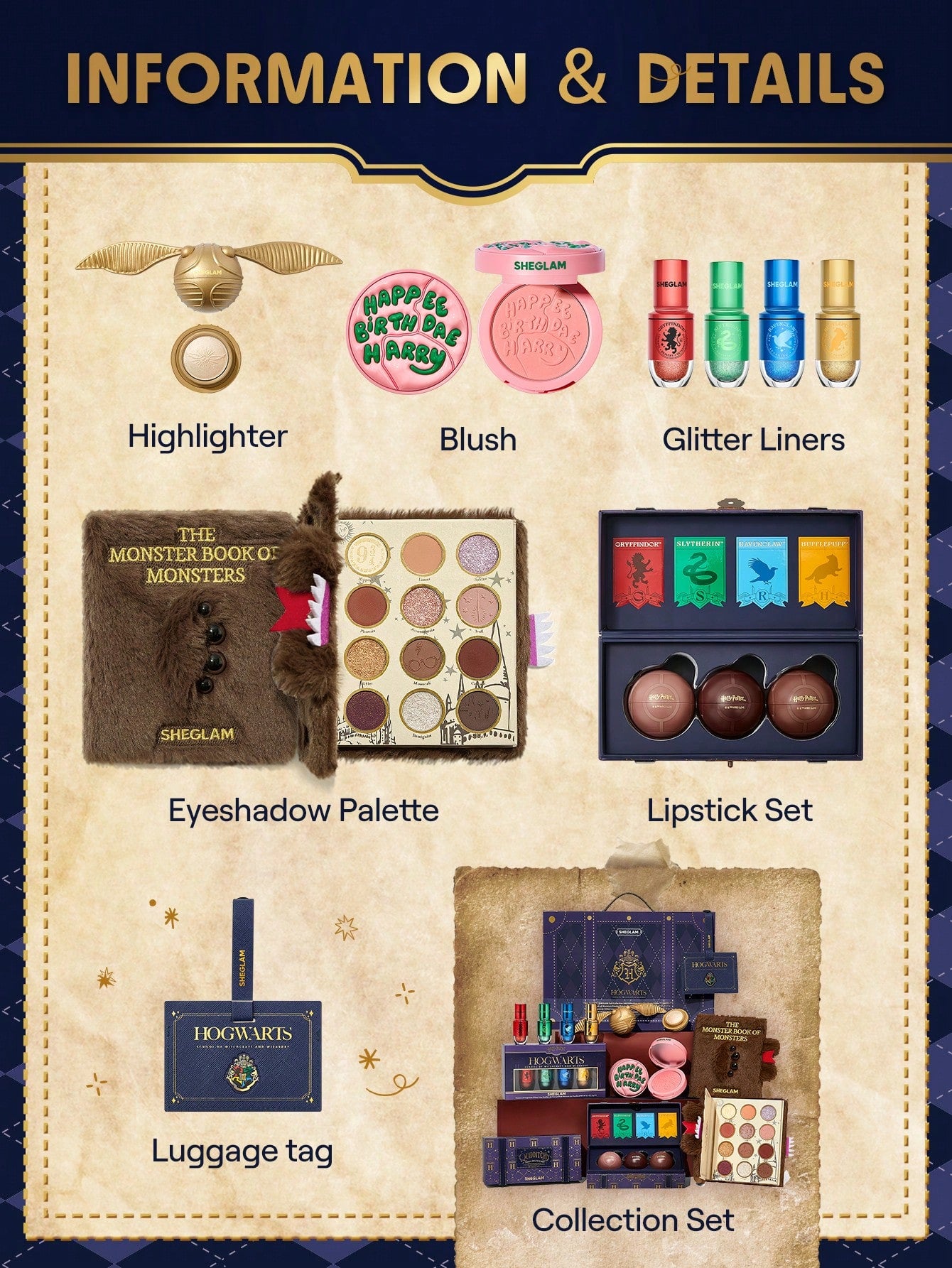 SHEGLAM Harry Potter™ Full Collection Set – Themed Makeup Box