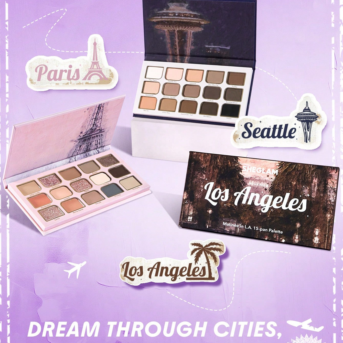 SHEGLAM Matinée In L.A. 15-Pan Eyeshadow Palette – Warm Glam Shades