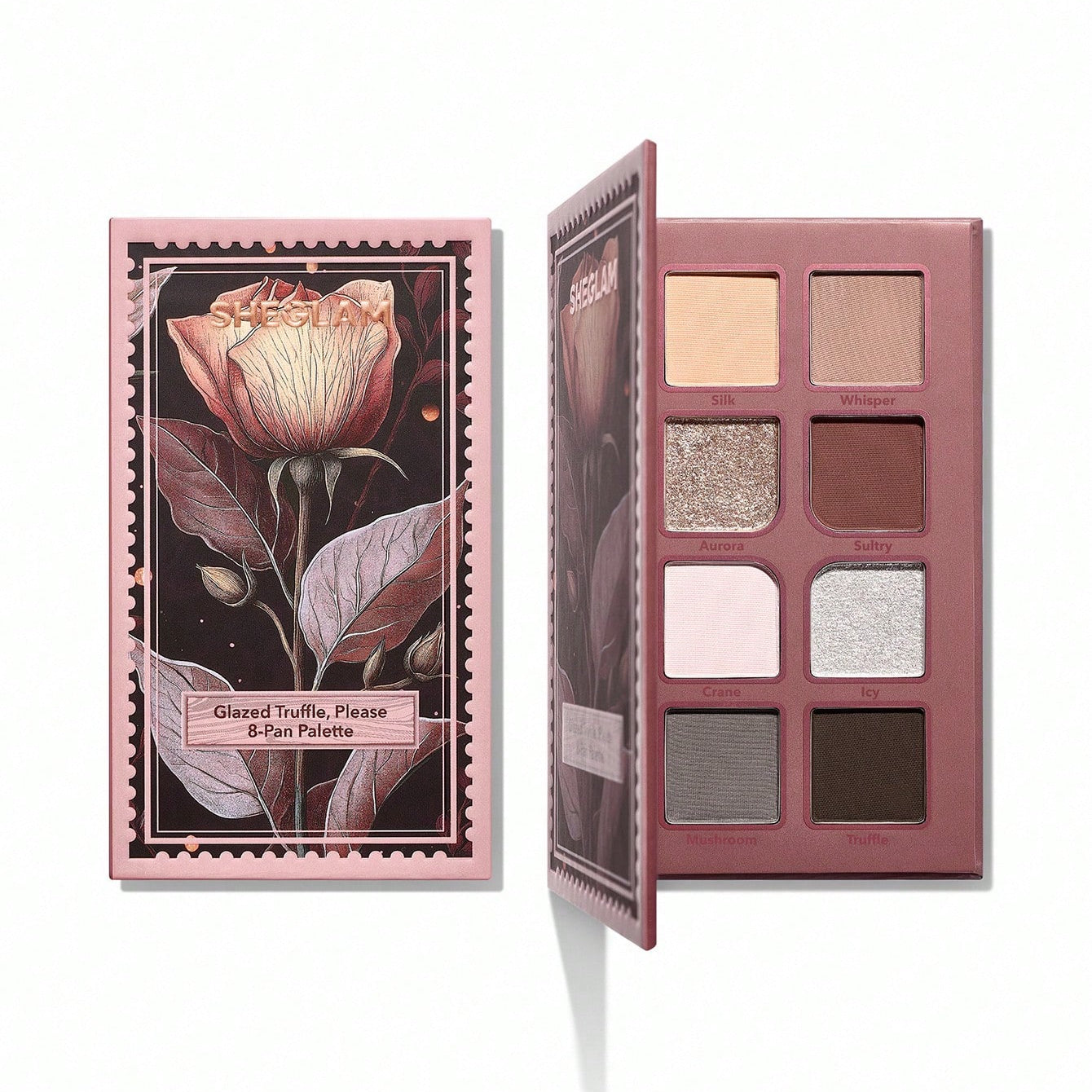 SHEGLAM Glazed Truffle Please 8-Pan Eyeshadow Palette Multicolor