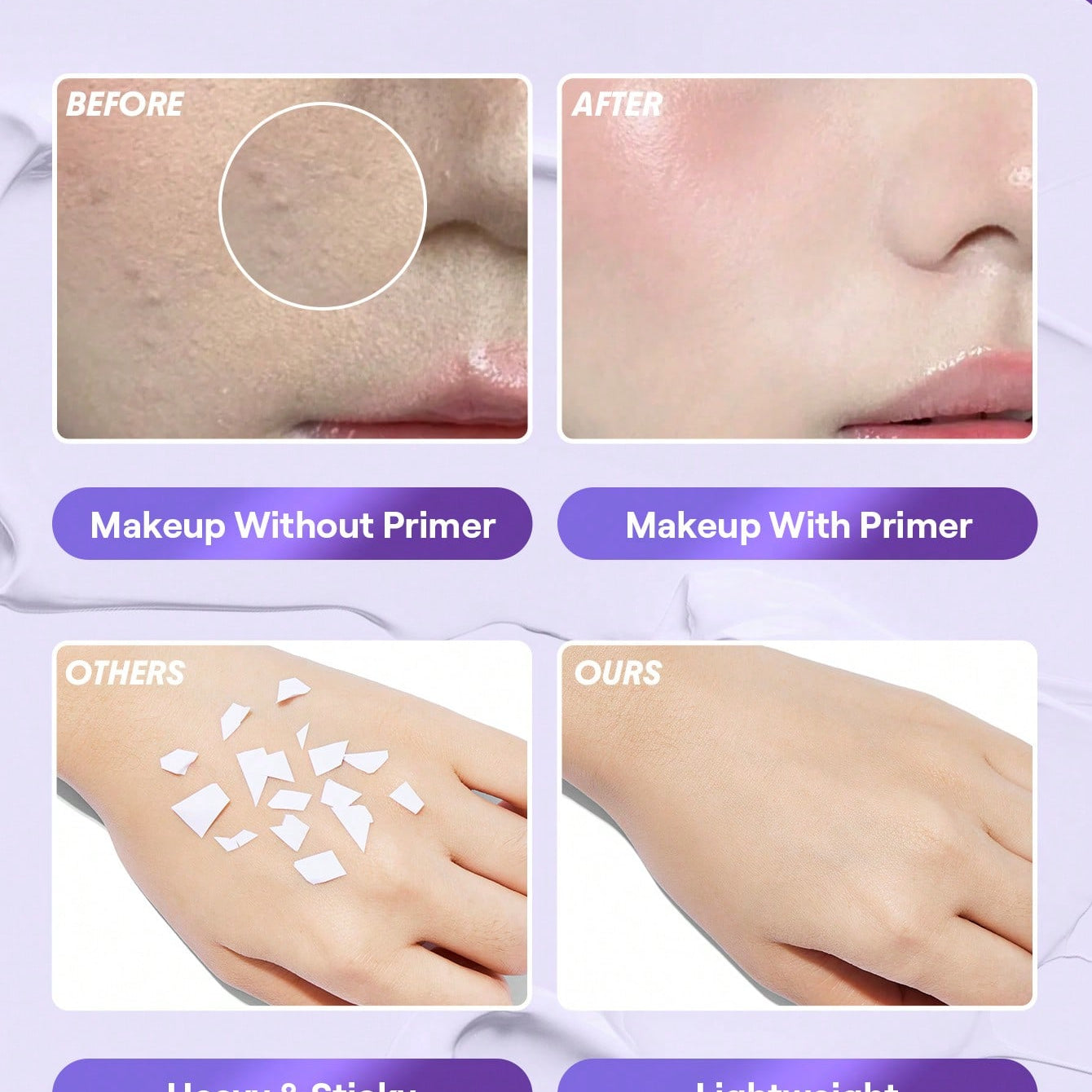 SHEGLAM Even Better Colour-Correcting Primer Purple for Brightening