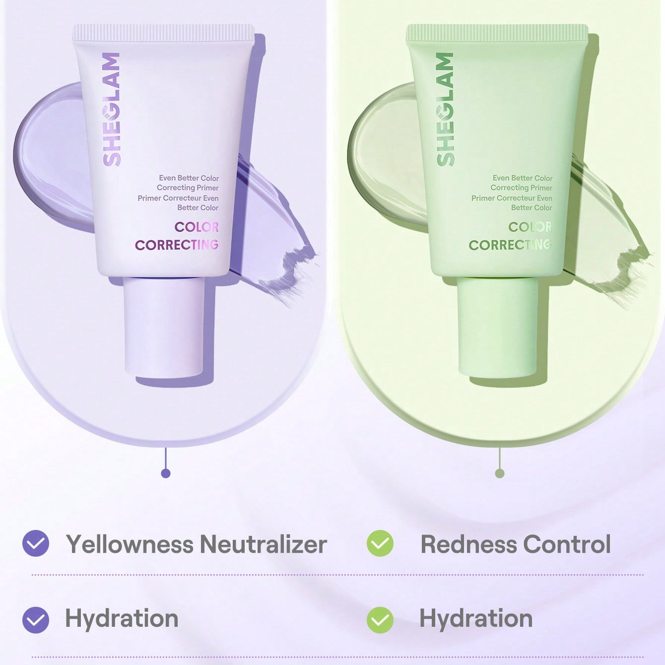 SHEGLAM Even Better Colour-Correcting Primer Purple for Brightening