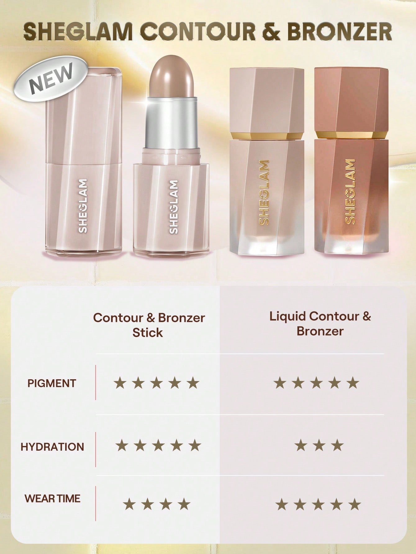 Buttery Buff Contour and Bronzer Cream Stick Golden Sun Shade