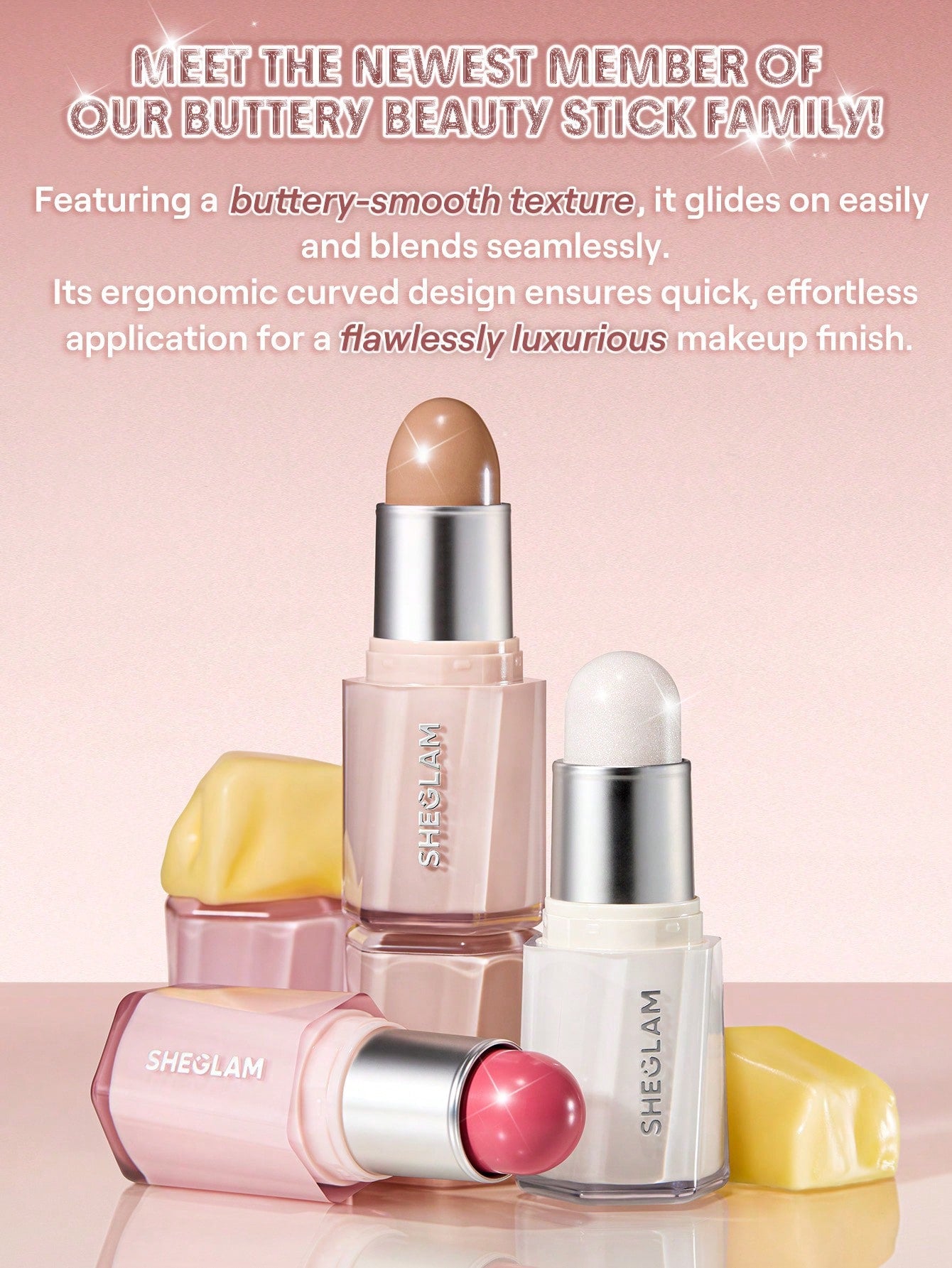 Buttery Bling Cream Highlight Stick - Vanilla Frost Shimmer