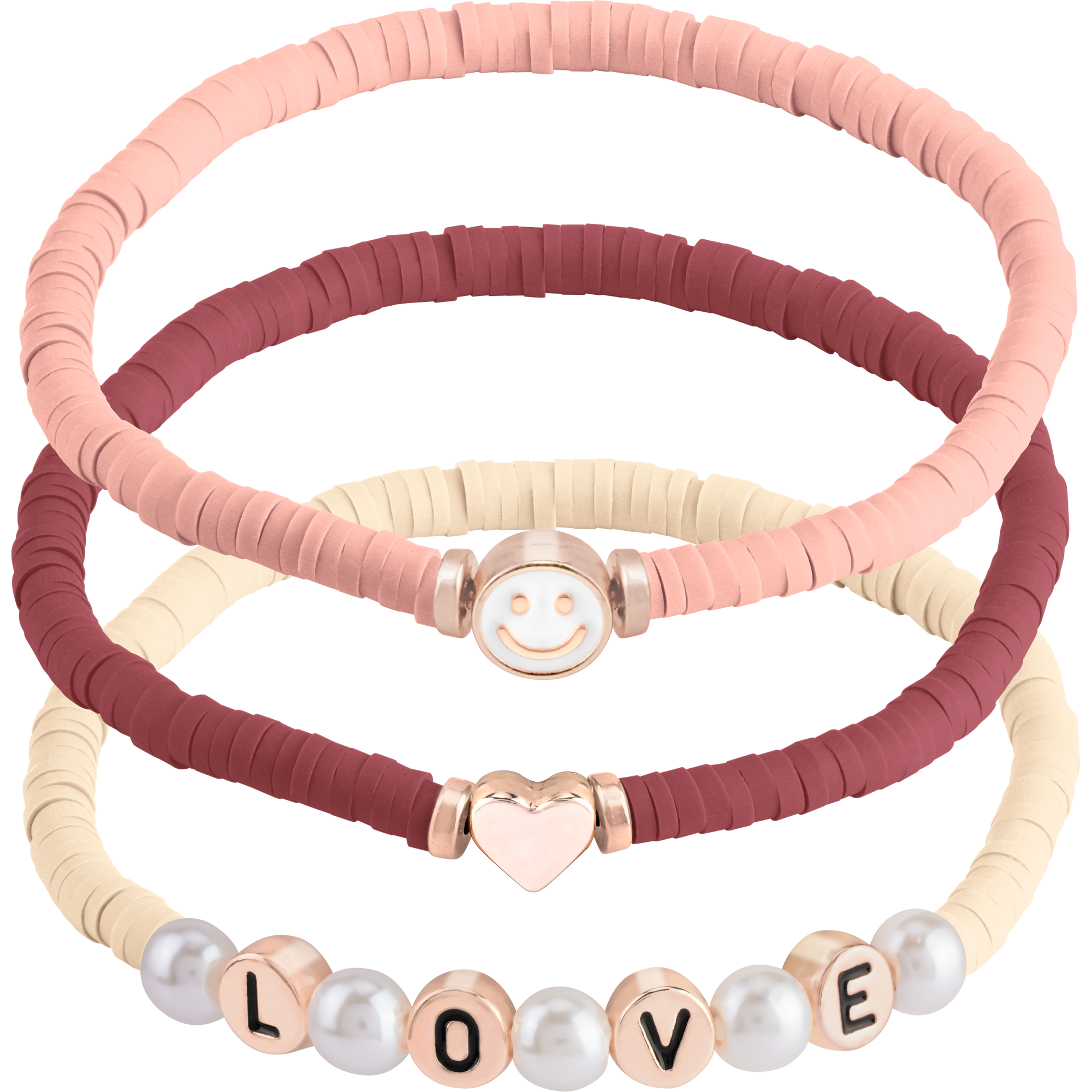 essence LOVE IT A CHOCO' LOT! Bracelet Trio with Charms