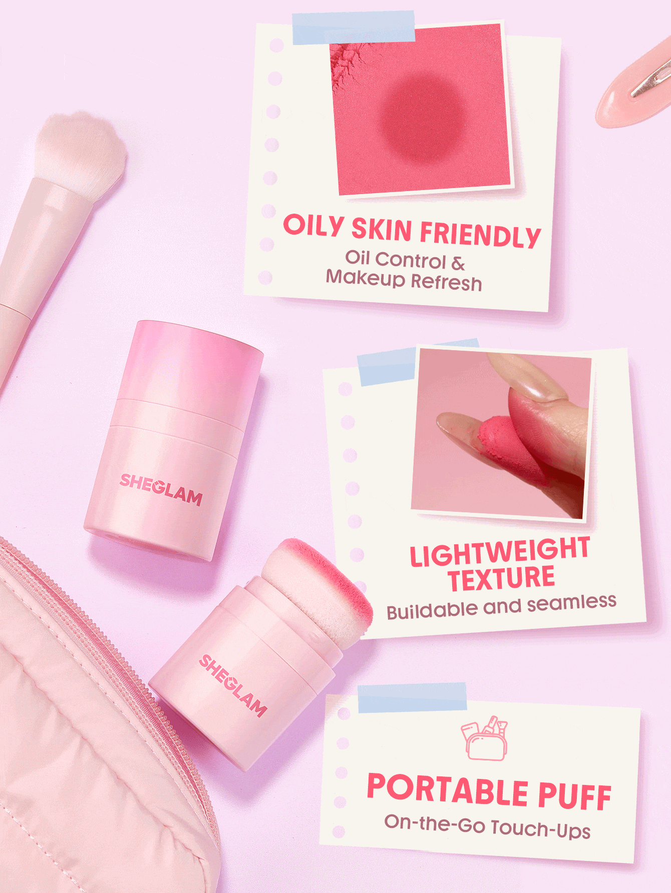 SHEGLAM Blush Bomb Soft Focus Blush Powder