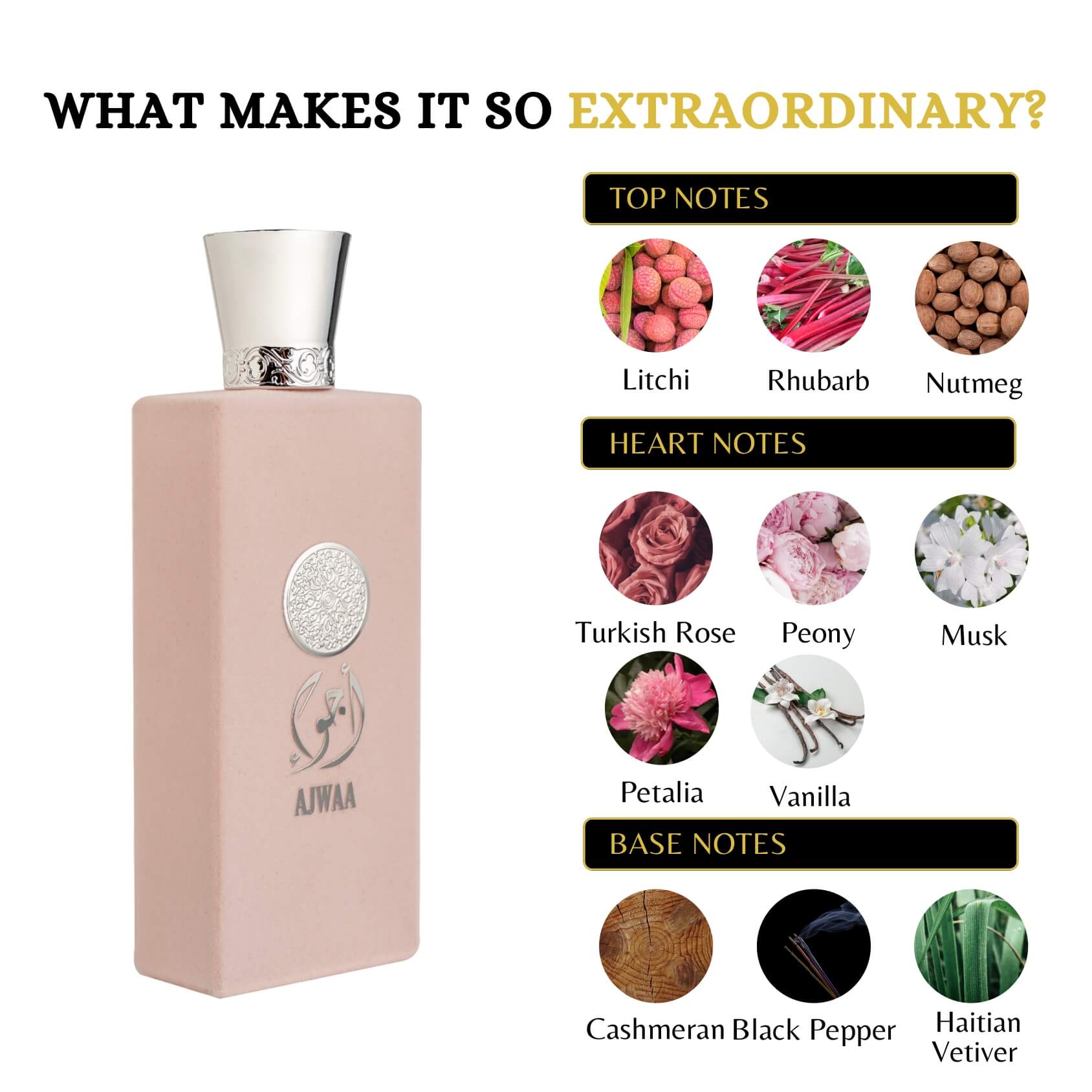 Nusuk Ajwaa Roses Luxury Floral Woody Eau de Parfum Spray