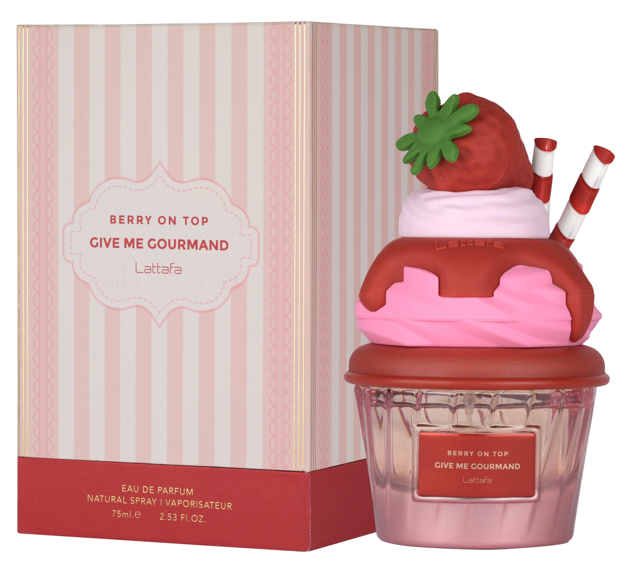 Lattafa Berry On Top 100ml EDP Strawberry Chantilly Cream Vanilla
