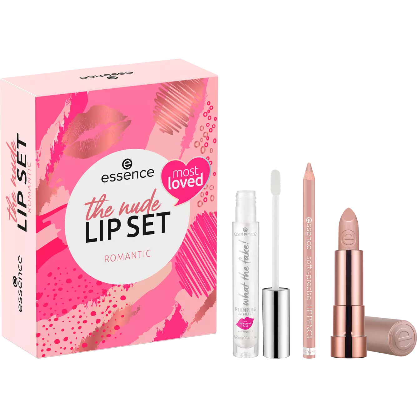 Essence the nude lip set Cosmetics romantic Traboulsi –
