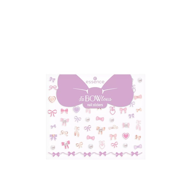 essence FaBOWlous Nail Stickers Ballet of Bows Pearl Accents
