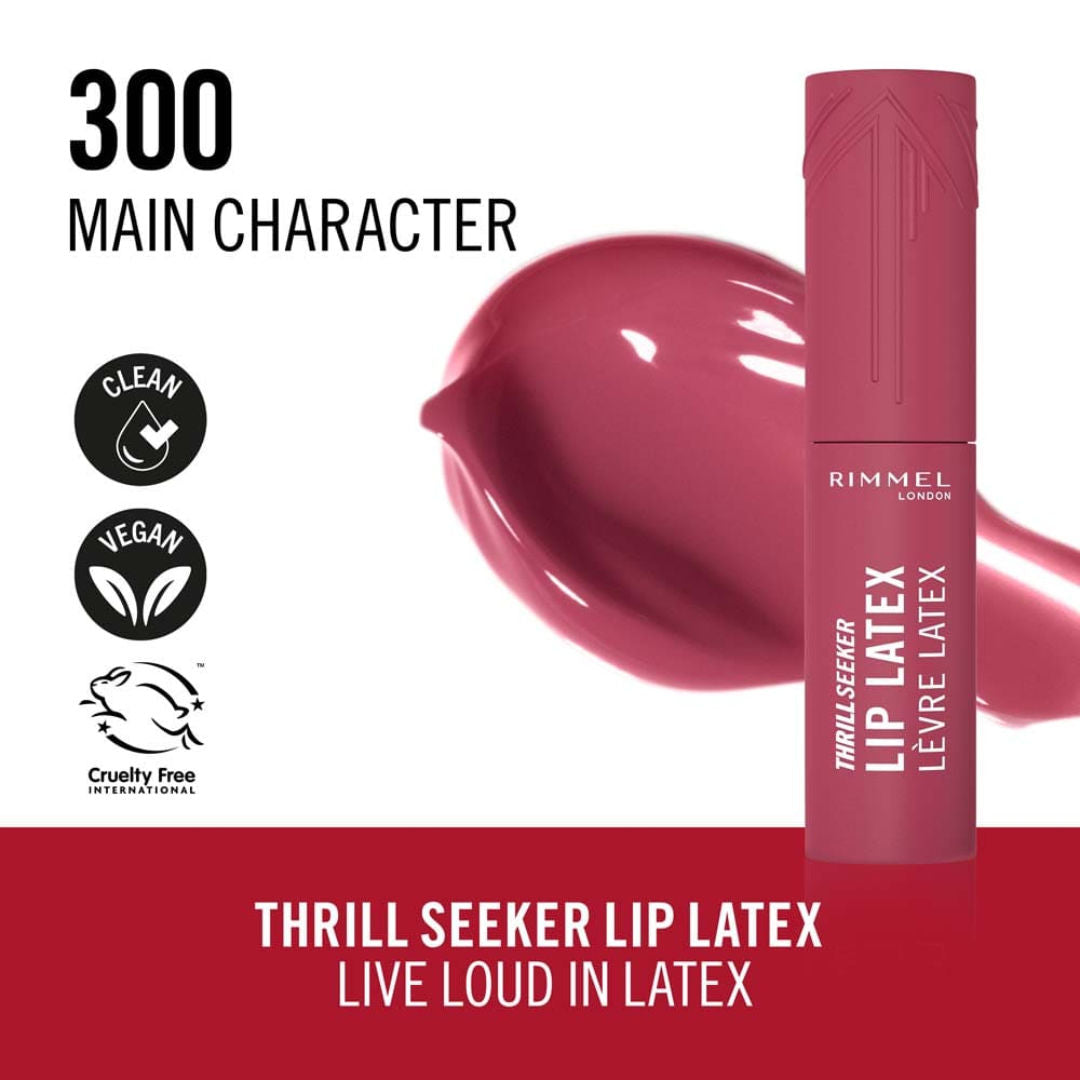 Rimmel Thrill Seeker Lip Latex: High-Shine, Long-Lasting, Vibrant Liquid Lipstick