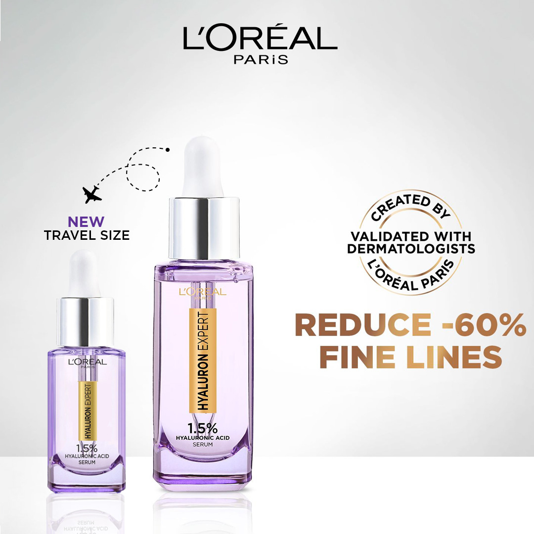 L'Oréal Paris Hyaluron Expert Moisturiser and Anti-Aging Plumping Serum with Hyaluronic Acid