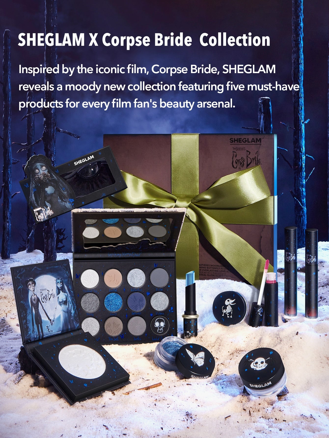 SHEGLAM Corpse Bride Full Makeup Collection Set Long-Wear Waterproof