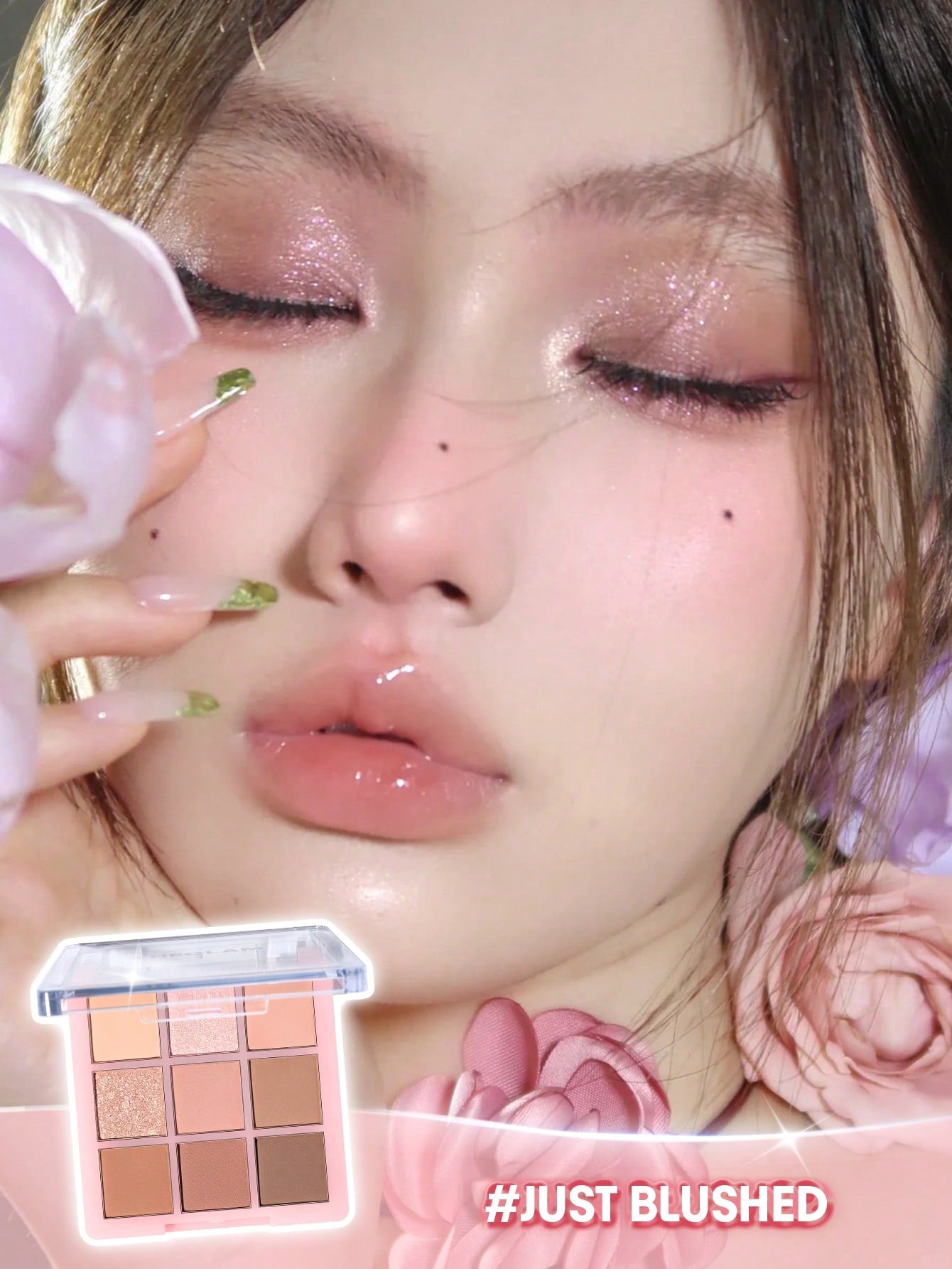 SHEGLAM Just Blushed 9‑Pan Eyeshadow Palette Soft Pink Neutrals