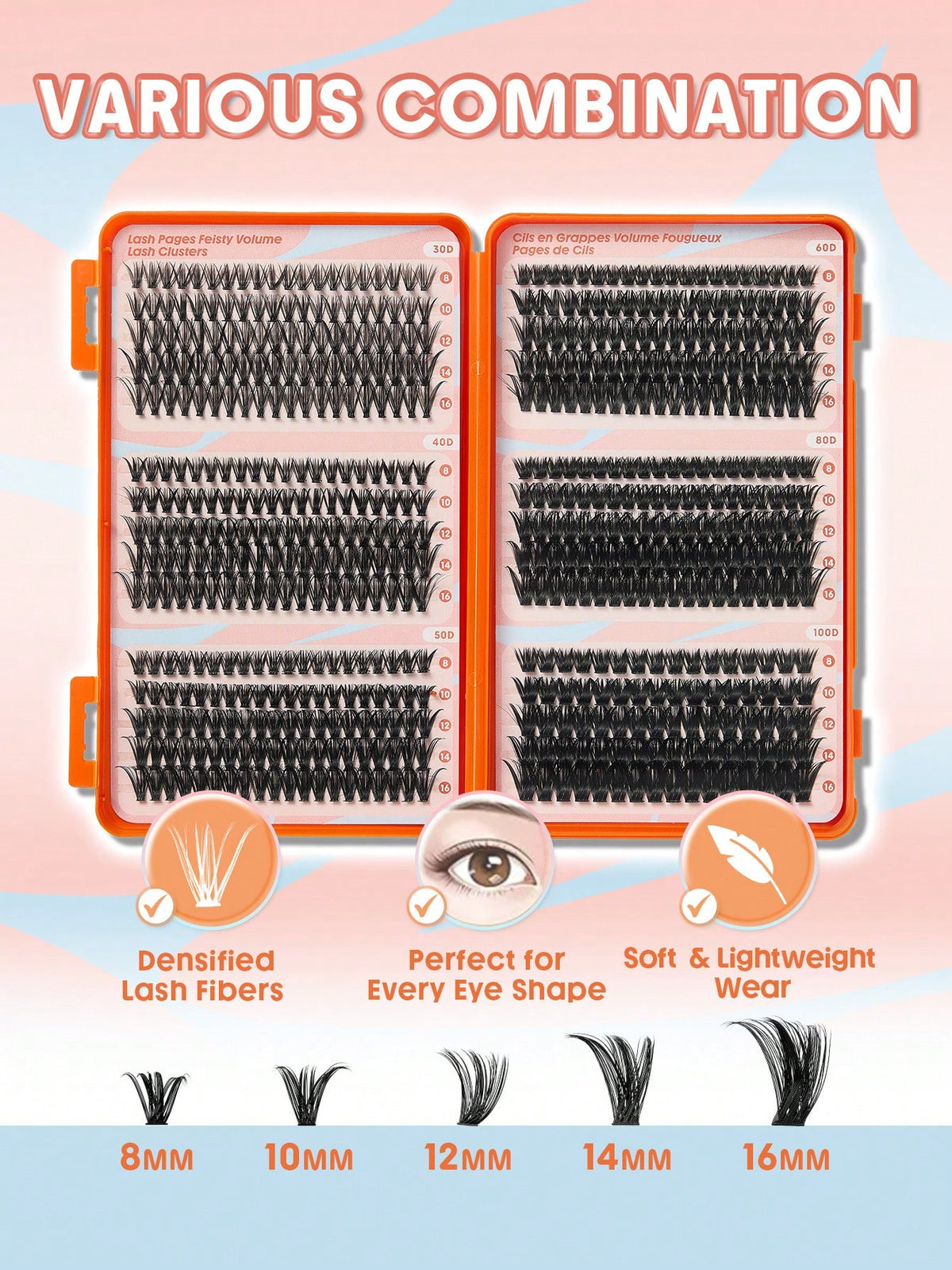 SHEGLAM Lash Pages Feisty Volume Lash Clusters