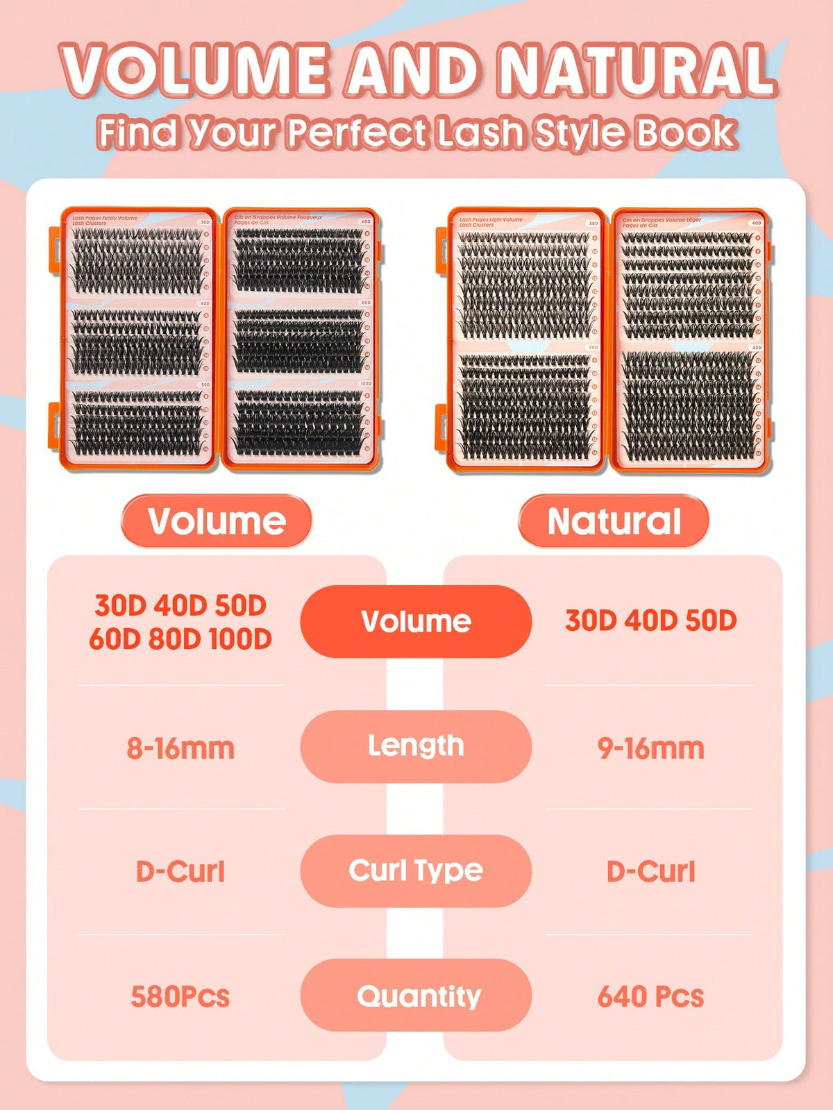 SHEGLAM Lash Pages Feisty Volume Lash Clusters