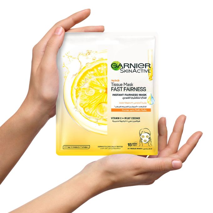 Garnier Fast Bright Vitamin C Tissue Mask for Dull Skin