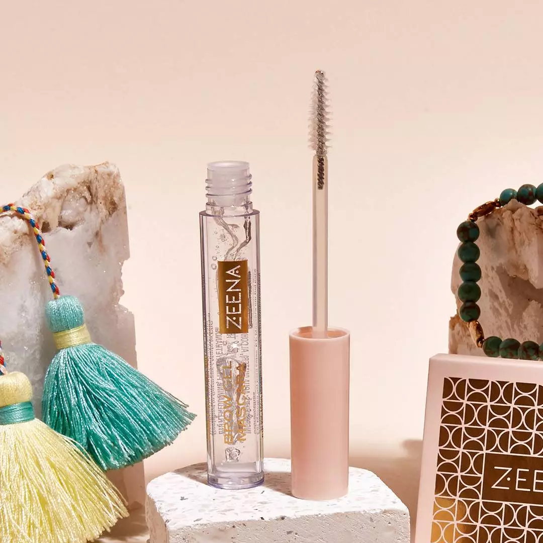 Zeena Transparent Long-Lasting Brow Fixing Gel Mascara for Perfect Eyebrows Styling