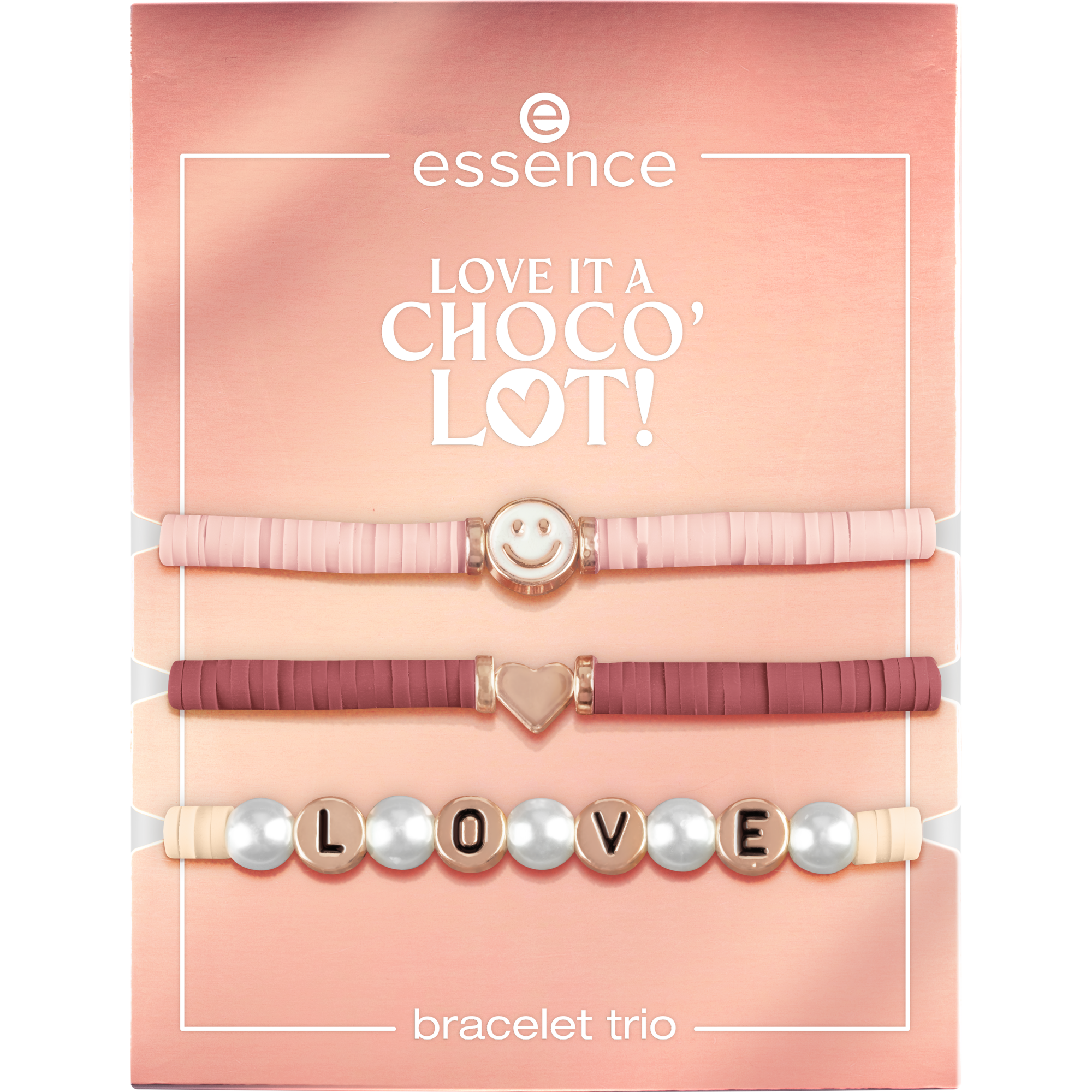 essence LOVE IT A CHOCO' LOT! Bracelet Trio with Charms
