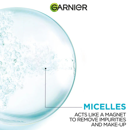 Garnier Salicylic Acid Micellar Water Facial Anti-Acne Cleanser and Makeup Remover, for Oily and Acne-Prone Skin 400ml