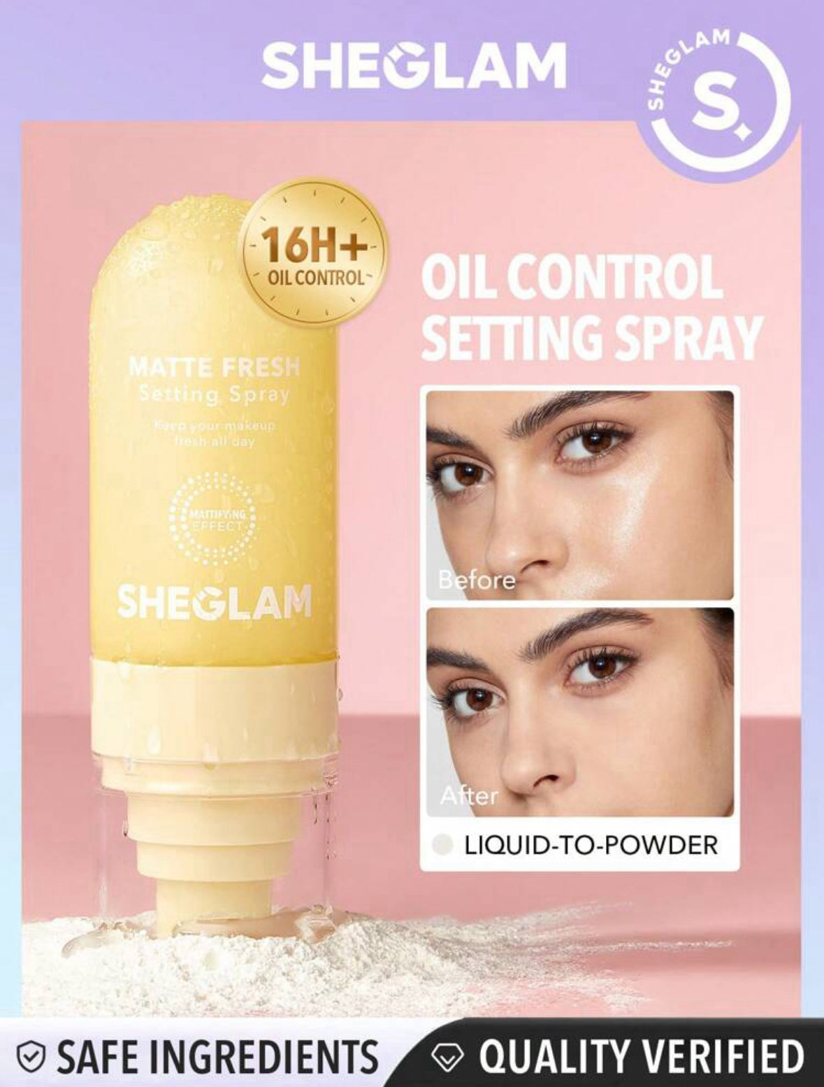 Sheglam matte fresh setting spray oil control – Traboulsi Cosmetics