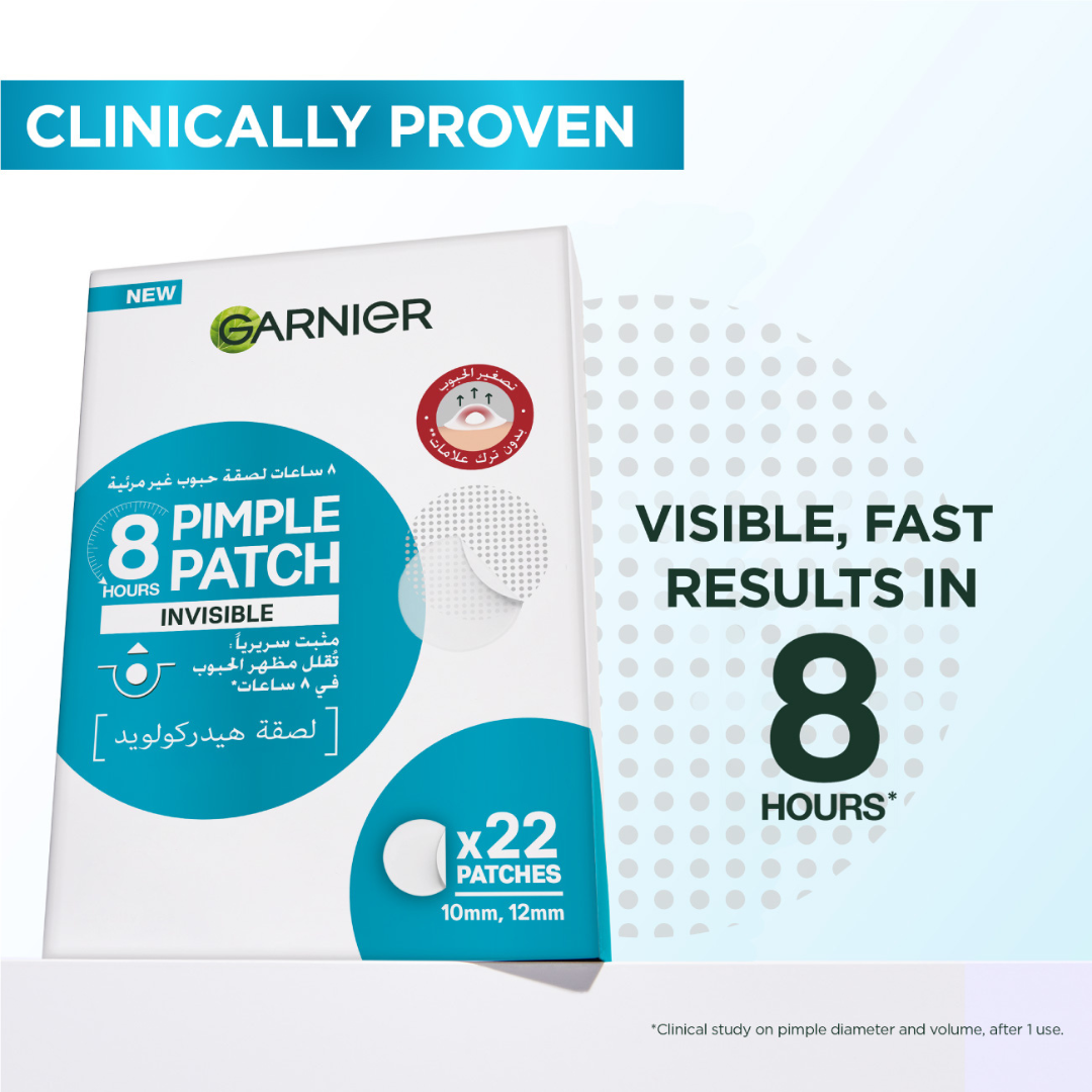 Garnier Skin Active Fast Clear 8-Hour Invisible Pimple Patch Hydrocolloid