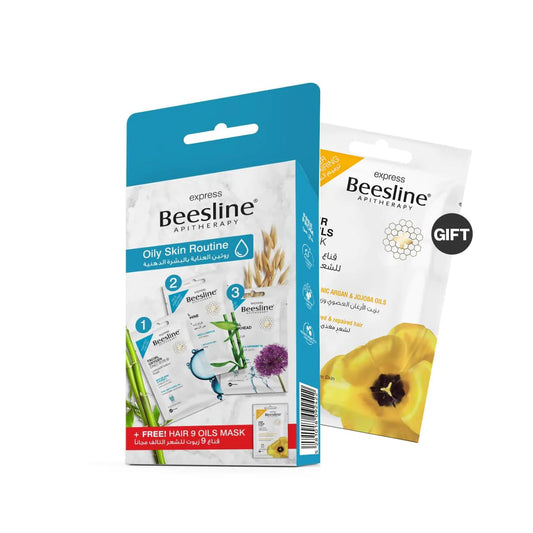Beesline Oily Skin Routine + FREE Hair 9 Oils Mask