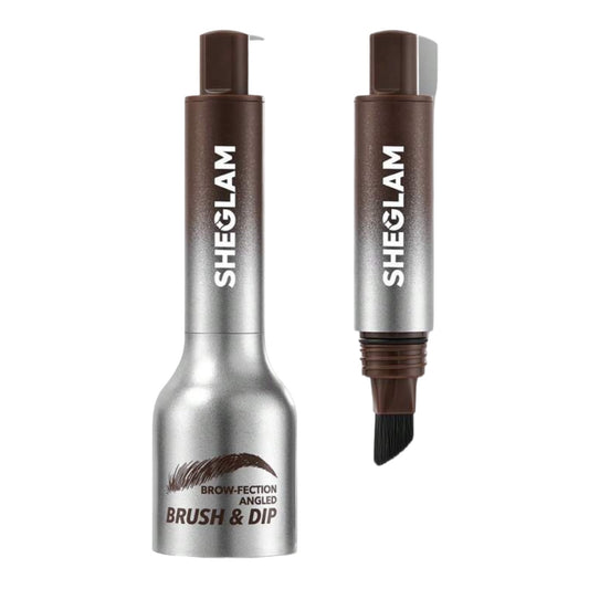 SHEGLAM Brow-Fection Angled Brush & Dip-Chocolate Hair-Like Strokes Liquid Eyebrow Gel Pen