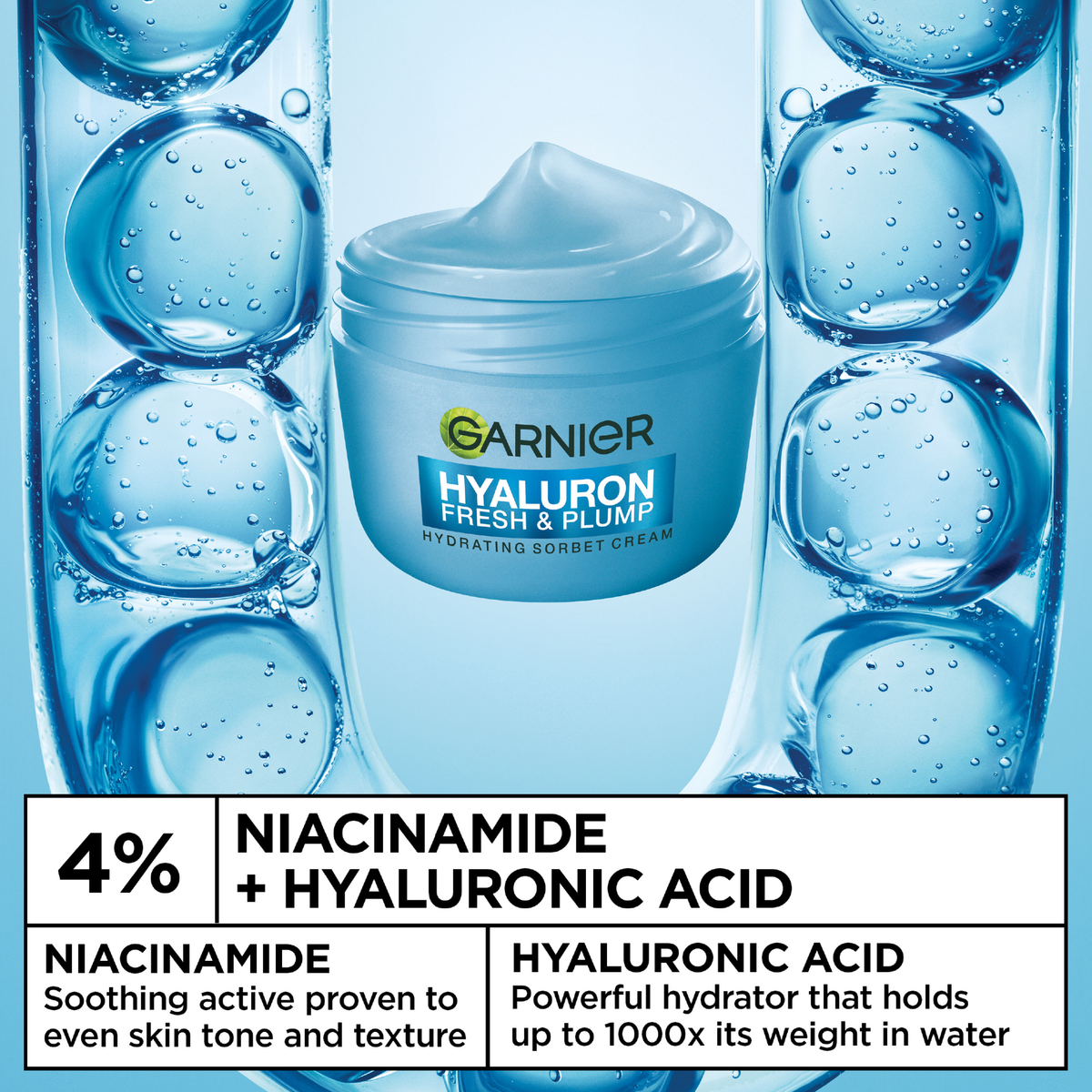 Garnier Hyaluron Fresh & Plump Cream 85ml