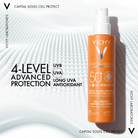 Vichy Capital Soleil Invisible Fluid Sunscreen Spray SPF50+ 200ml