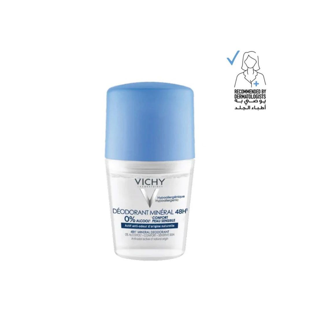Vichy 48 Hours Mineral Deodorant 50ml Aluminium-Free Hypoallergenic Protection