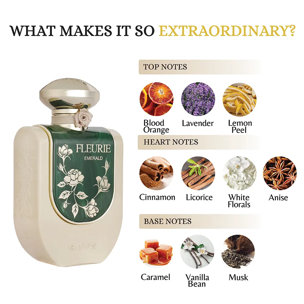 Fleurie Emerald by Riiffs 100ml Men's Spicy Vanilla Eau
