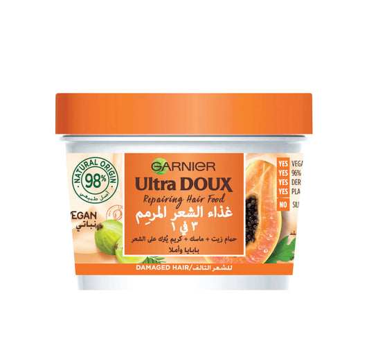 Garnier Ultra Doux Vegan Hair Food Papaya & Amla 3 in 1 Treatment