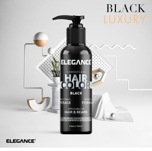 Elgance comouflage hair color black