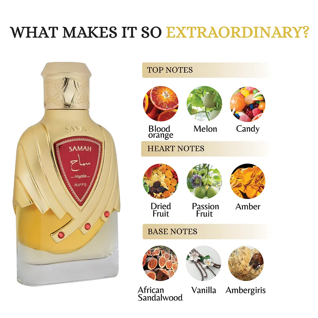 Riiffs Samah Royale Unisex Niche Perfume 100ml Eau de Parfum
