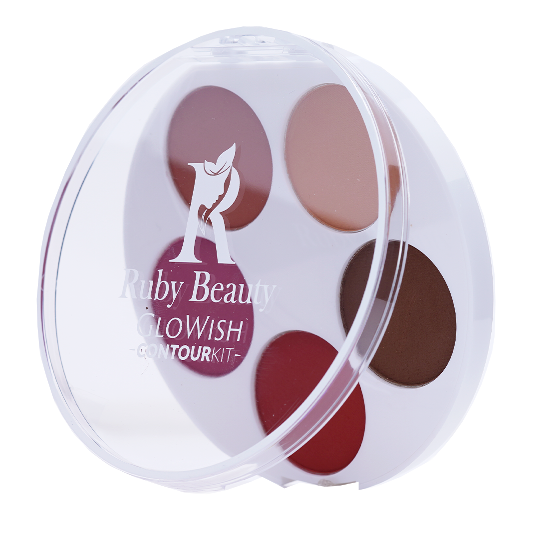 Red Ruby Beauty Ruby Beauty Glowish Contour Kit 5 colors – Traboulsi Cosmetics
