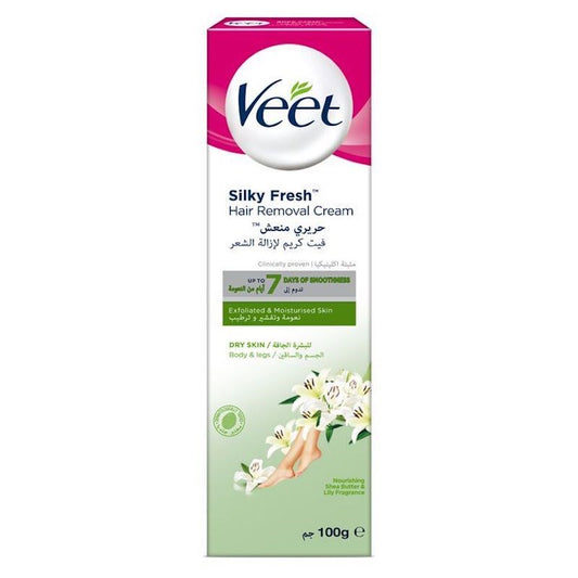 Veet silky fresh Hair Removal Cream Dry Skin, 100ml