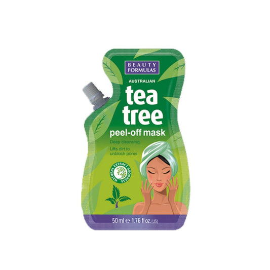 Beauty Formulas Australian Tea Tree Peel-Off Mask Deep Cleansing Face Skin 50ml