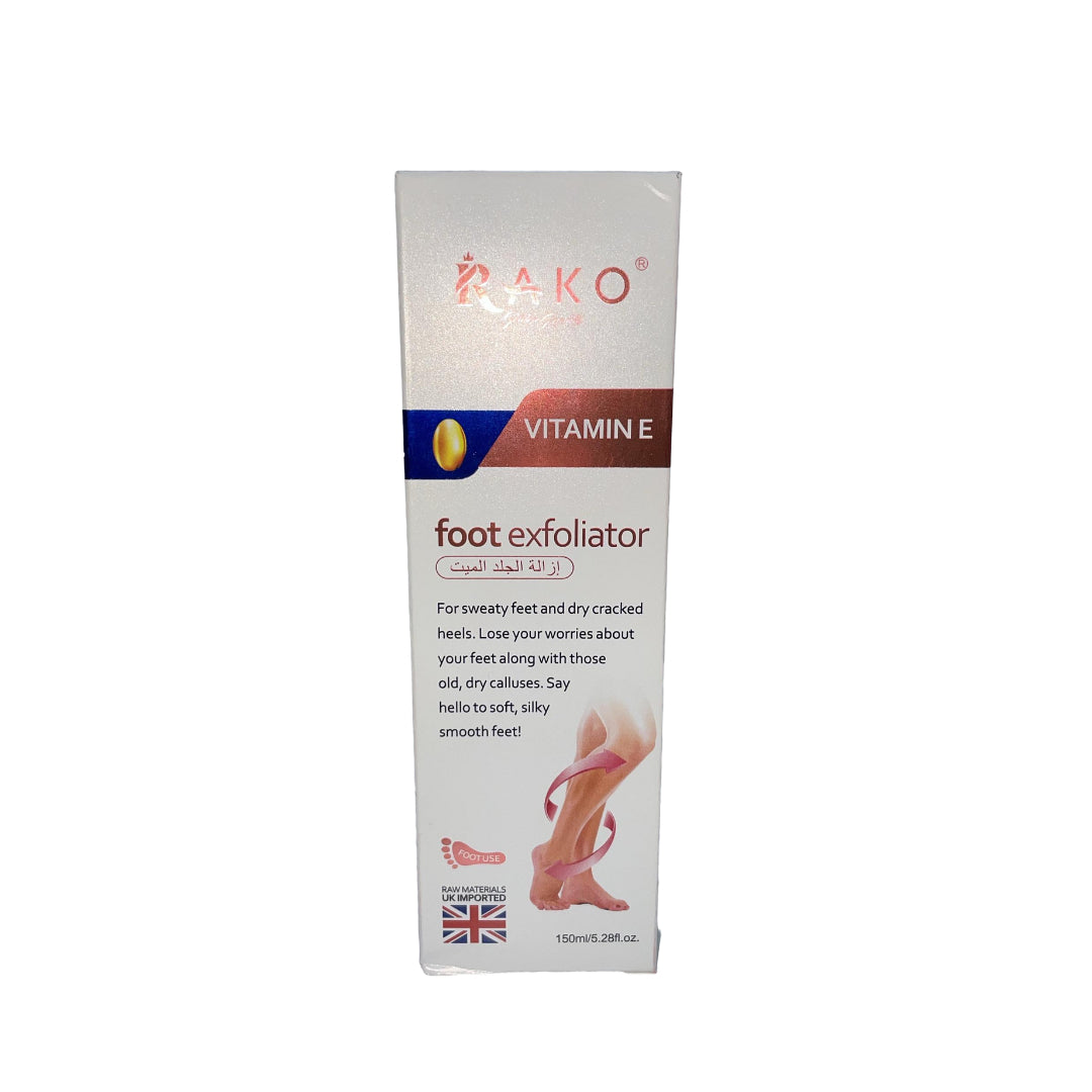 RAKO VITAMIN E FOOT EXFOLIATOR 150ML Traboulsi Cosmetics