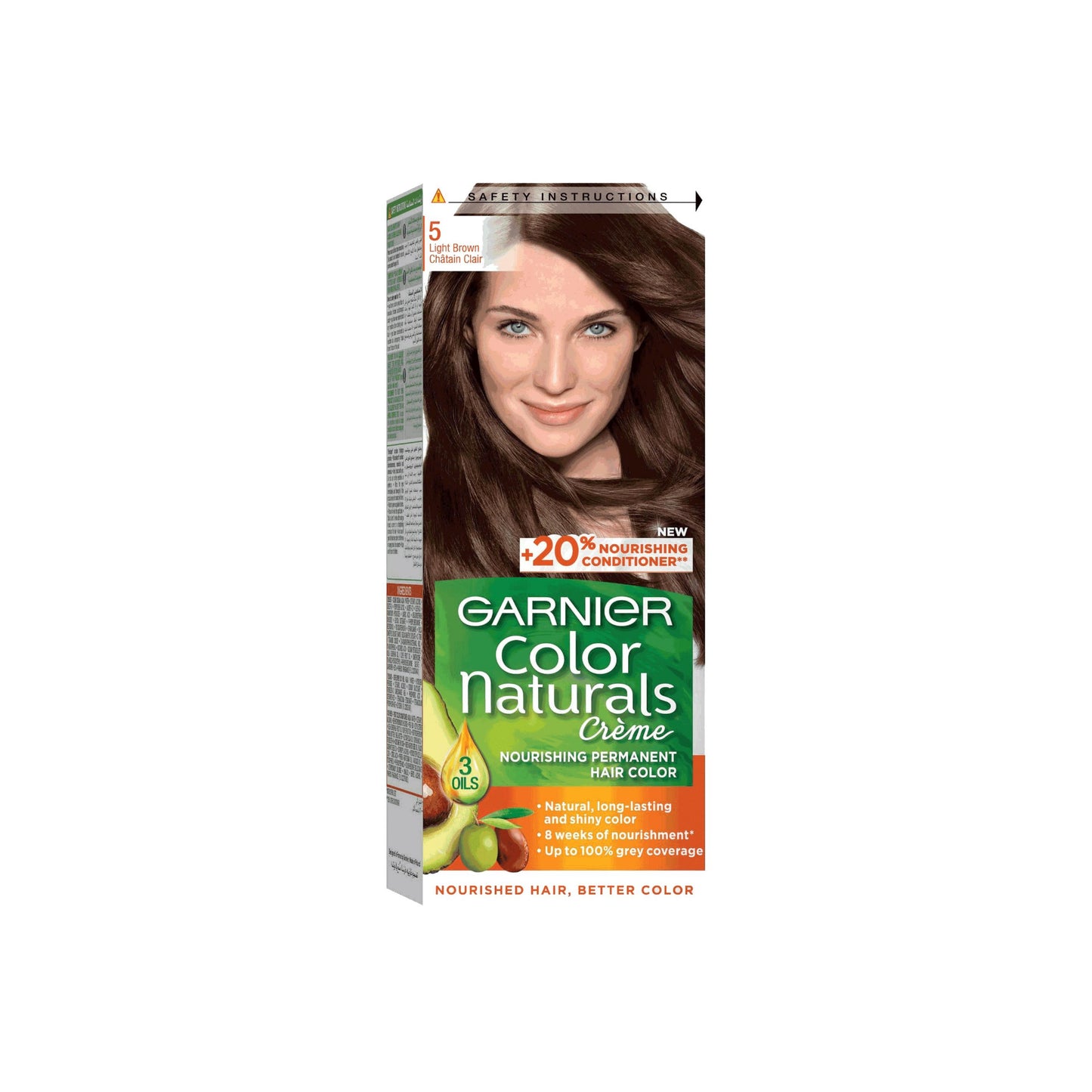 Garnier Natural Colors 5 light Brown – Traboulsi Cosmetics